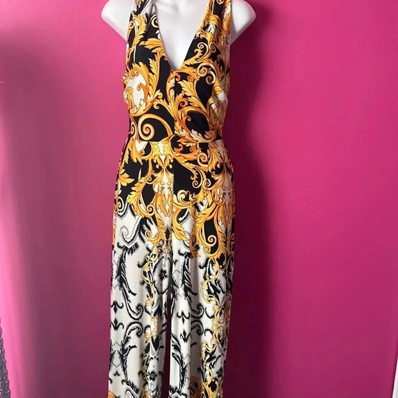 Designer inspired halter jumpsuit - Picture 1 of 5